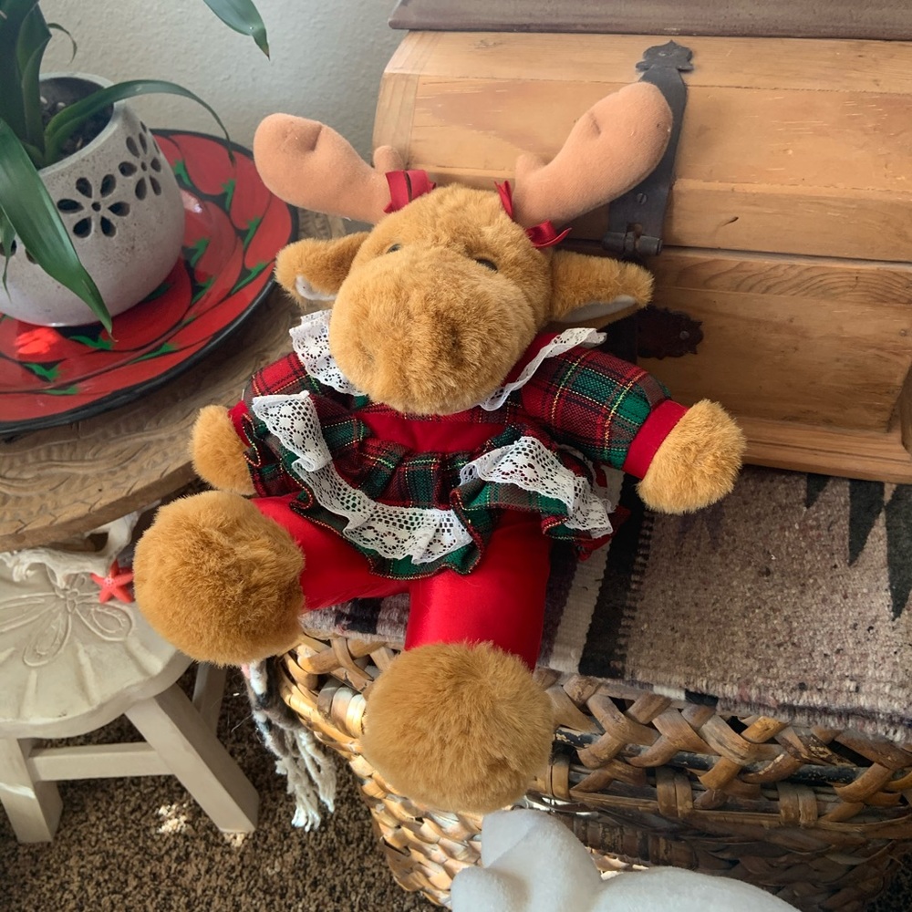 Reindeer in a Christmas dress🎄
